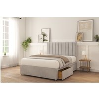 Kansas Naples Bed Set 4 Drawers Mattress & 26" Headboard Double