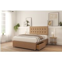 Alabama Dumfries Bed Set 4 Drawers Mattress & 26" Headboard Light Super King