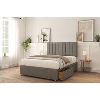 Kansas Dumfries Bed Set 4 Drawers Mattress & 26" Headboard Super King