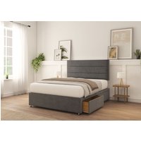 Texas Dumfries Bed Set 4 Drawers Mattress & 26" Headboard Double