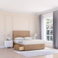 Kansas Naples Bed Set No Drawers Mattress & 54" Headboard Light Double
