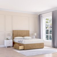 Kansas Dumfries Bed Set No Drawers Mattress & 54" Headboard Light Super King