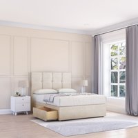 Jasmine Plush Bed Set 2 Drawers Mattress & 54" Headboard Double