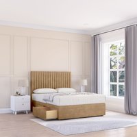 Manhattan Dumfries Bed Set 4 Drawers Mattress & 54" Headboard Light Super King