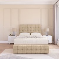 Sloomy Berlin Coniston Bed Set, No Drawers Mattress & 54" Headboard in Cream | Size: Single