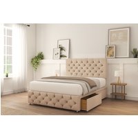 Watson Naples Bed Set 2 Drawers Mattress & 26" Headboard Light Double