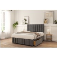 California Dumfries Bed Set 2 Drawers Mattress & 26" Headboard King