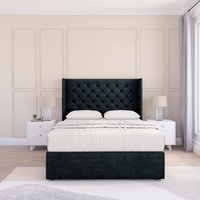 Dior Naples Wingback Bed Set No Drawers & 54" Floor Standing Headboard Single
