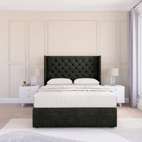 Falcon Dumfries Wingback Bed Set No Drawers & 54" Floor Standing Headboard Single