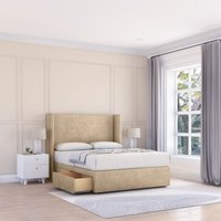 Devonshire Coniston Wingback Bed Set 2 Drawers & 54" Floor Standing Headboard Double