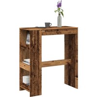 Bar Table Racks Old Wood 90x40x103.5 cm Engineered Wood