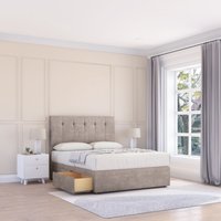 Highbury Plush Velvet Memory Foam Bed Set No Drawers Mattress & Headboard Double