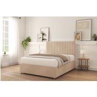 Manhattan Naples Bed Set No Drawers Mattress & 26" Headboard Light Double