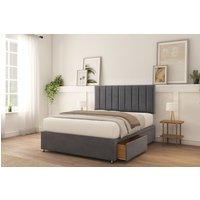 Kansas Plush Bed Set 2 Drawers Mattress & 26" Headboard Double