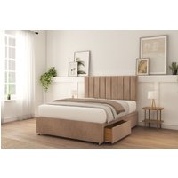 Kansas Naples Bed Set 2 Drawers Mattress & 26" Headboard Light Single