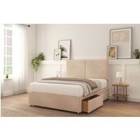 Montana Naples Bed Set 2 Drawers Mattress & 26" Headboard Light Double
