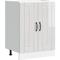 Sink Base Cabinet Lucca High Gloss Engineered Wood