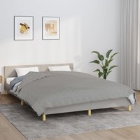 Berkfield Home Weighted Blanket Grey 220x235 cm King 15 kg Fabric