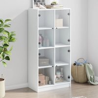 Highboard Doors 68x37x142 cm Engineered Wood x 37 x 142 cm