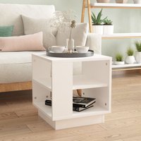 Berkfield Home Coffee Table White 40x40x43 cm Engineered Wood | Size: 40 x 40 x 43 cm