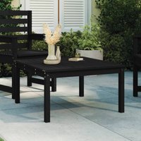 Berkfield Home Garden Table Black 82.5x82.5x45 cm Solid Wood Pine