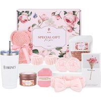 Living and Home Rose-Scented Spa Bath Gift Set in Pink