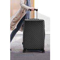 Living and Home Lightweight Hardside Travel Suitcase with Spinner Wheels, 28" Black