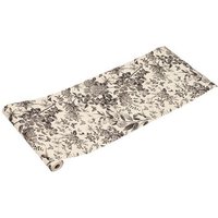 Living and Home Black & Beige Botanical Wallpaper with Wild Roses, Leaves & Butterflies Line Art Design