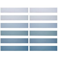 Living and Home 12pcs Solid Colour Cool Gradient Self-Adhesive PVC Stair Riser Stickers, 18 x 100cm | Size: 18 x 100 cm