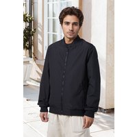 Outdoor Zip up Windproof Lightweight Bomber Jacket Casual Varsity Outerwear