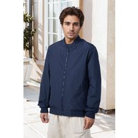 Outdoor Zip up Windproof Lightweight Bomber Jacket Casual Varsity Outerwear