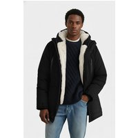 Winter Mid Length Padded Coat Jacket Removable Hood