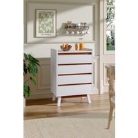 4 Tier Chest Drawer Storage Cabinet