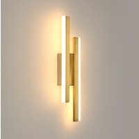 Modern Gold Wall Lamp 16W 3000K Warm Acrylic Diffuser