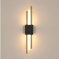 Sleek LED Long Strip Wall Light & Gold 40x8x7CM Warm Light 3000K x 8 x 7 cm