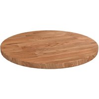 Berkfield Home Round Table Top Light Brown Ø30x1.5 cm Treated Solid Wood Oak | Size: 30x1.5 cm