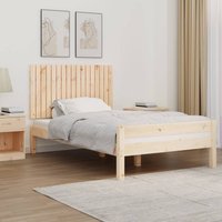 Berkfield Home Wall Headboard 108x3x60 cm Solid Wood Pine in Brown | Size: 108 x 3 x 60 cm