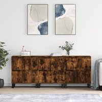 Berkfield Home Sideboards 3 pcs Smoked Oak Engineered Wood in Brown