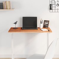 Berkfield Home Table Top 80x40x1.5 cm Rectangular Solid Wood Beech in Brown