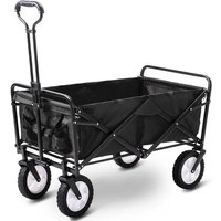 Heavy Duty Folding Wagon Cart Collapsible Trolley Adjustable Handle