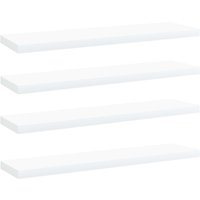 Berkfield Home Bookshelf Boards 4 pcs White 40x10x1.5 cm Engineered Wood
