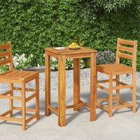 Berkfield Home Garden Bar Table 60x60x105 cm Solid Wood Acacia in Brown | Size: 60 x 60 x 105 cm