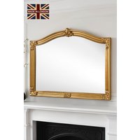 Yearn Mirrors Classic Arched Mantle Mirror Gold 130(w)x89cm(h)