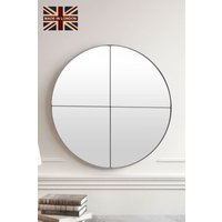 Yearn Mirrors Astoria Quadrant Round Mirror 87cm in Black