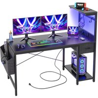 Gaming Computer Desk Power Outlets & Storage Drawer 120X50 100×50cm cm