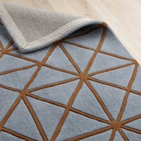 Hithe Hand Tufted Wool Rug Grey & cm x 180 cm