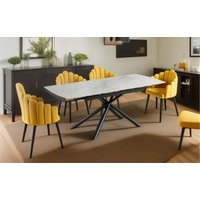 Kairo Concrete Sintered Stone Dining Room Table cm x 80 cm