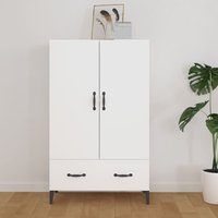 Berkfield Home Highboard White 70x31x115 cm Engineered Wood | Size: 70 x 31 x 115 cm