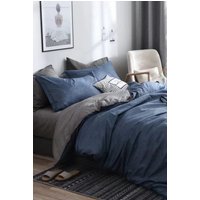 Ezysleep Reversible Blue Printed Duvet Set | Size: King