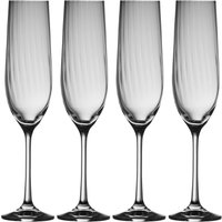 Galway Crystal 'Erne' Flute Set of 4 in Clear